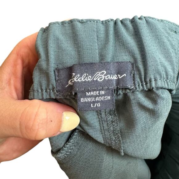 Eddie Bauer Gray Guide Ripstop Moisture Wicking Pull On Outdoor Athletic Shorts - Picture 5 of 7